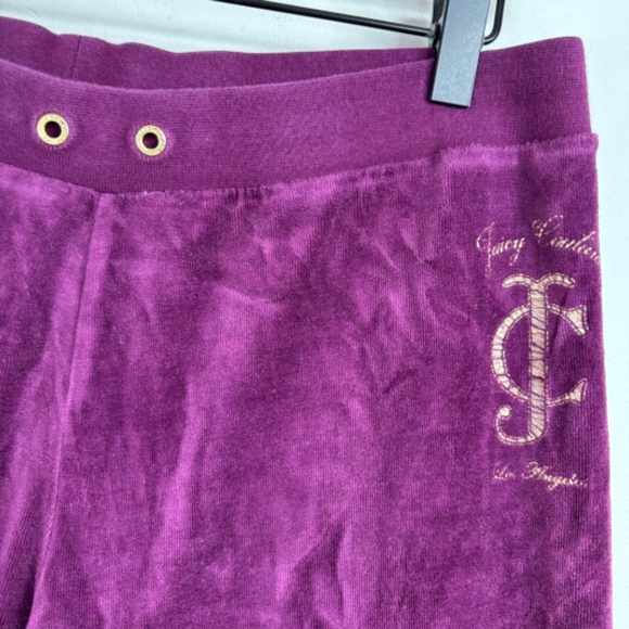 VTG Y2K Juicy Couture Purple Velour Track Suit M Hoodie Pants ASO Elana Gilbert - Picture 12 of 16
